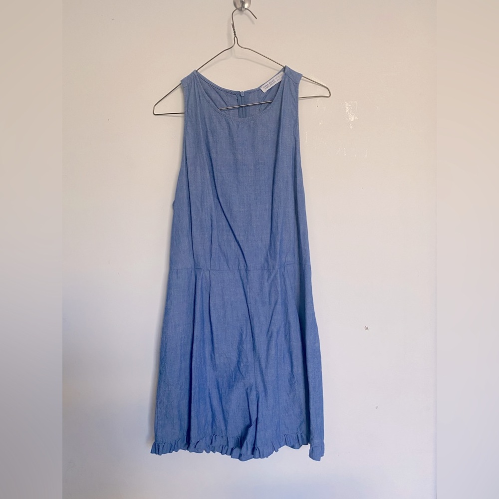 Zara | Denim Jumpsuit/ Romper Shorts
